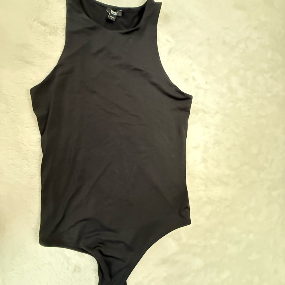 Express Black Sleeveless Bodysuit